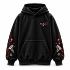 Black | VCLOT Scarlet Vision hoodie, front view