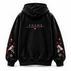 Black | VCLOT Scarlet Vision hoodie, back view