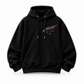 Black | VCLOT Signature Script hoodie, front view