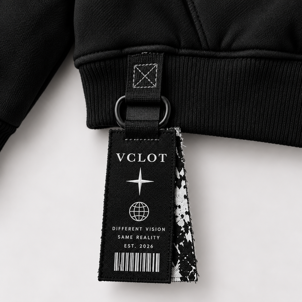 Black | VCLOT High Stakes hoodie, hanging label detail