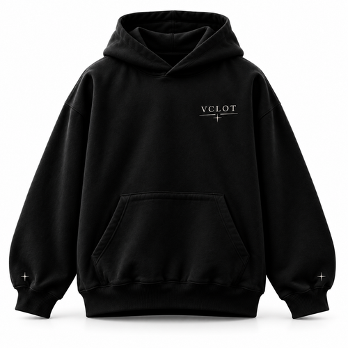 Black | VCLOT Essential Vision hoodie, front view