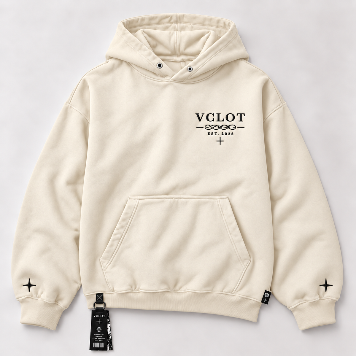 Cream | VCLOT High Stakes hoodie, front view