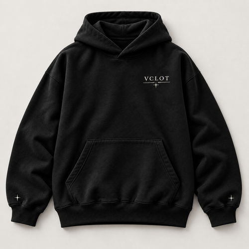 Black | VCLOT Essential Vision hoodie, front view