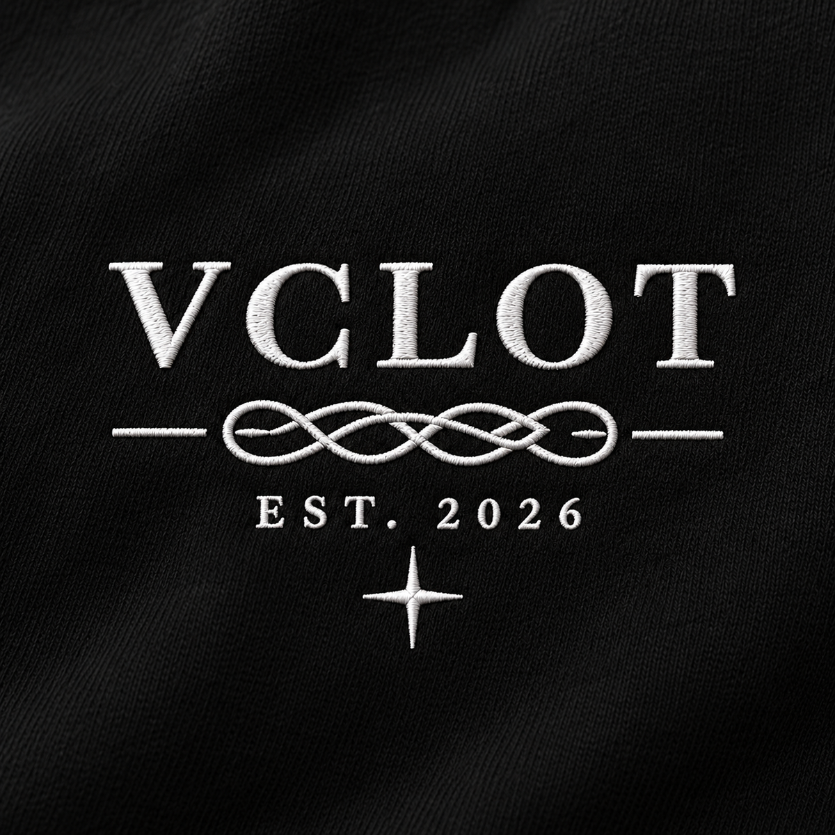Black | VCLOT High Stakes hoodie, chest embroidery detail