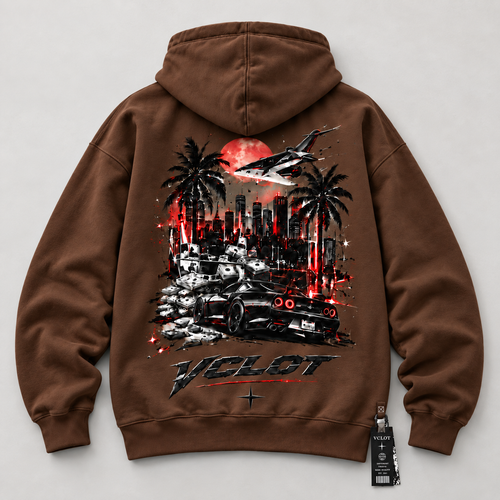 Brown | VCLOT Night Vision hoodie, back view